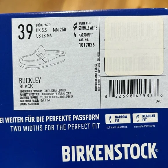 Buckley Black Suede Birkenstock - Picture 6 of 6